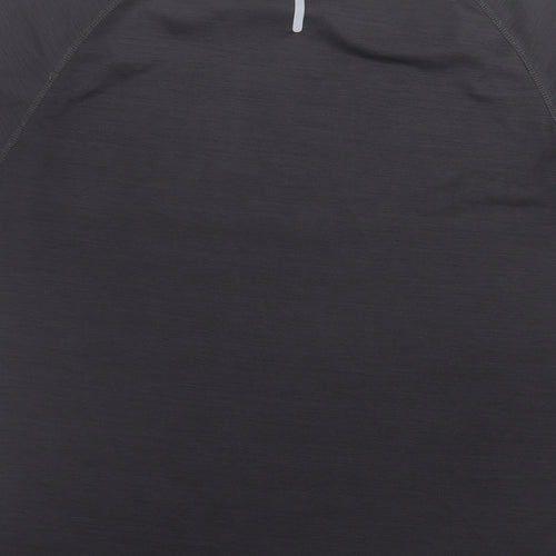 NEXT Mens Black Polyester Basic T-Shirt Size M Crew Neck Pullover