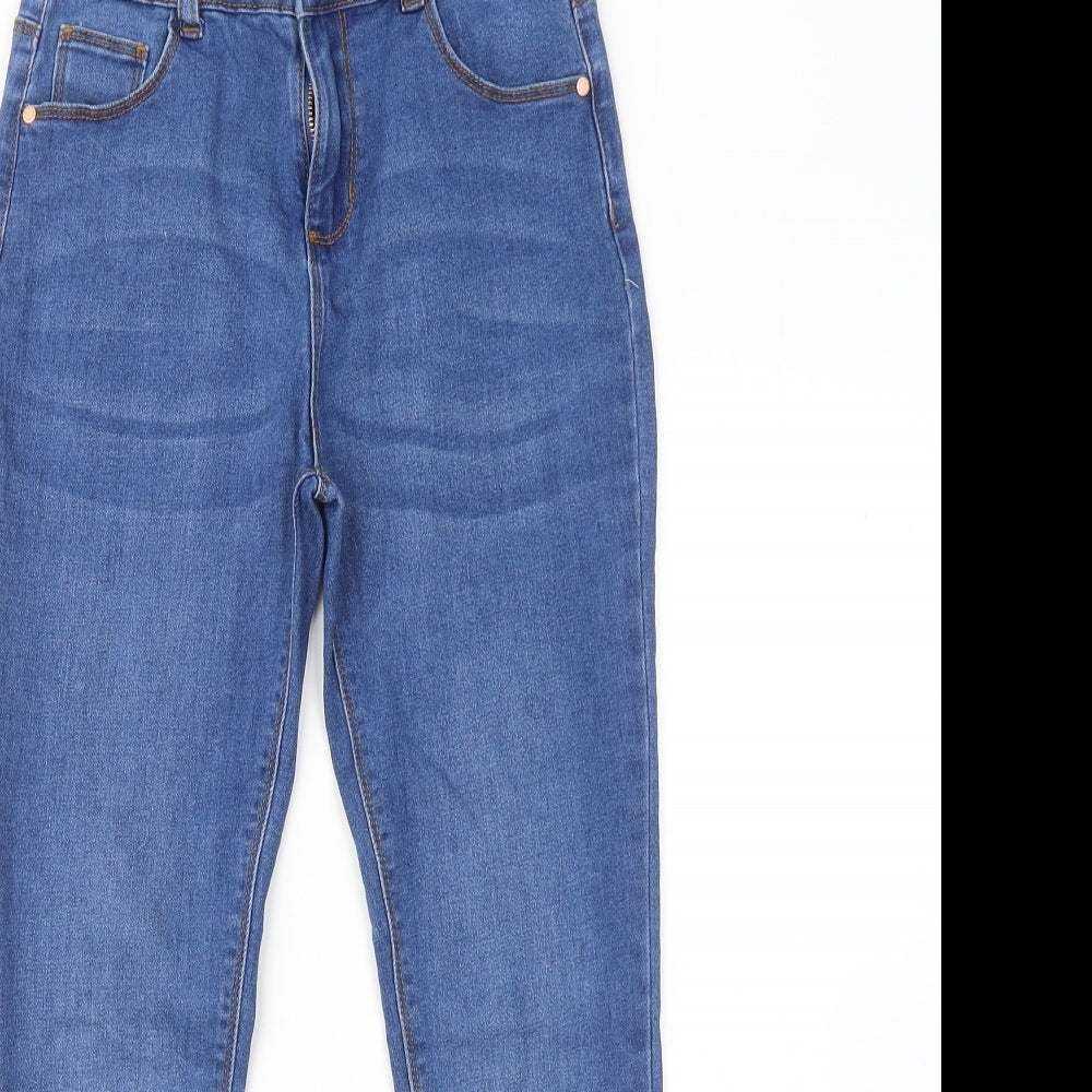Denim & Co. Girls Blue Cotton Skinny Jeans Size 11-12 Years Regular