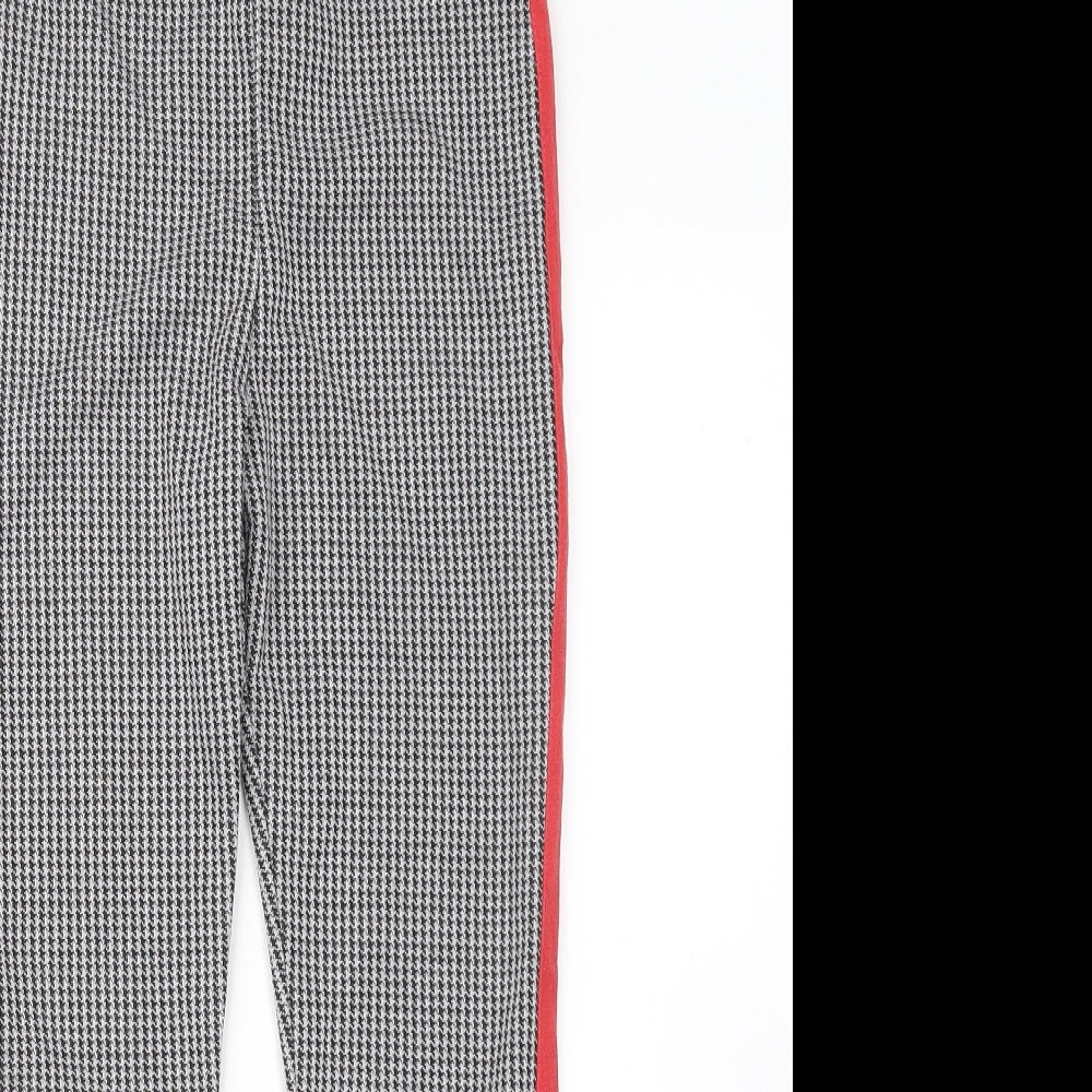 Primark Girls Grey Geometric Polyester Jogger Trousers Size 10-11 Years Regular