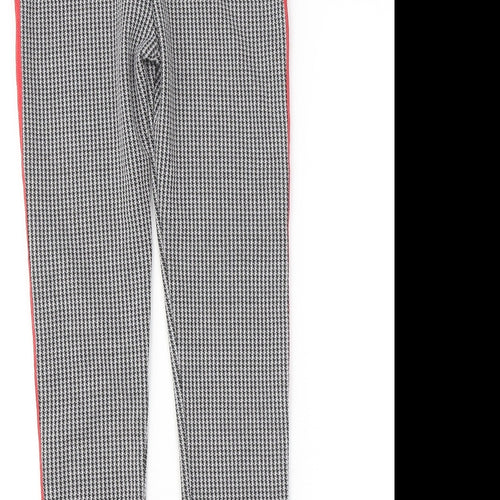 Primark Girls Grey Geometric Polyester Jogger Trousers Size 10-11 Years Regular