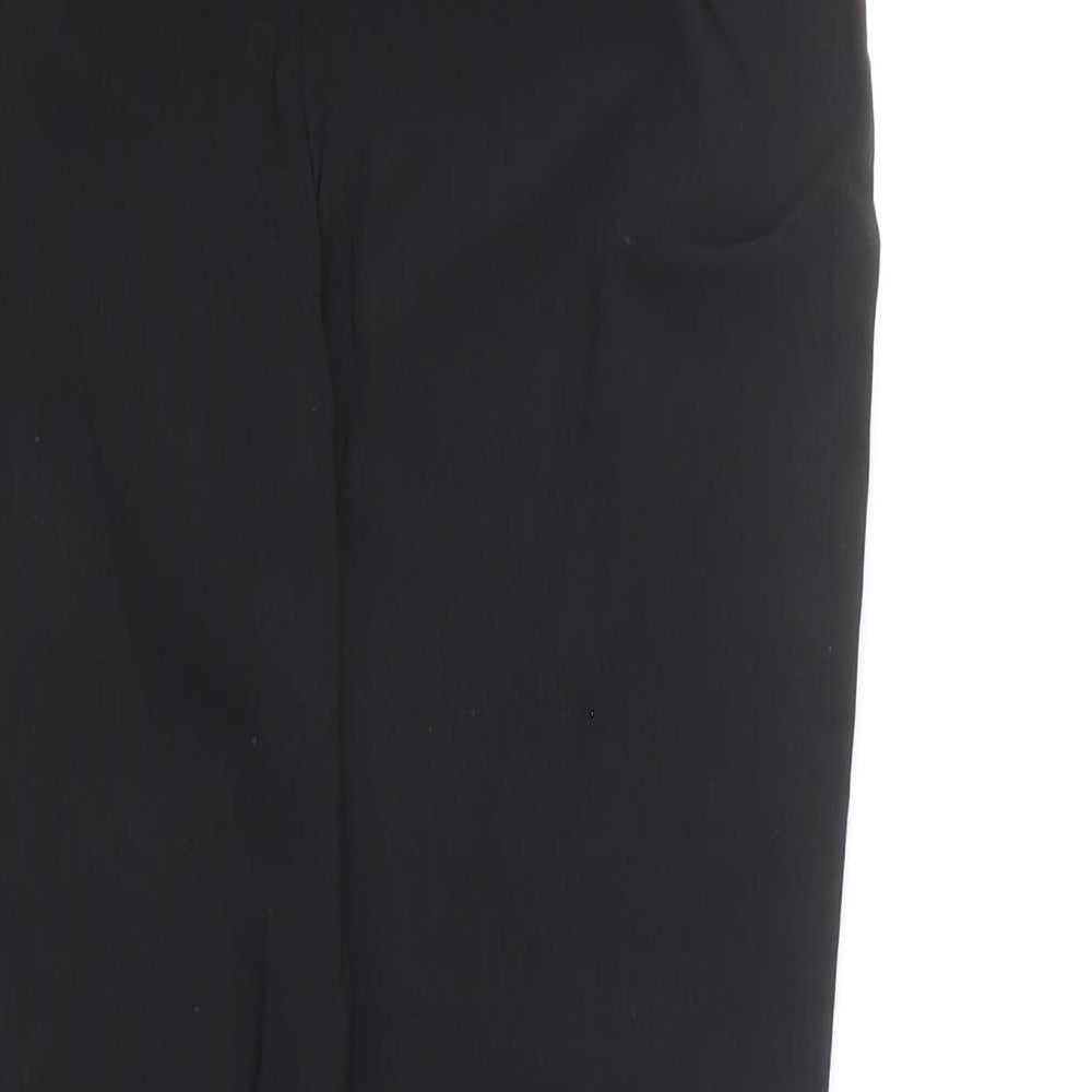 New Look Girls Black Viscose Carrot Trousers Size 12 Years Regular