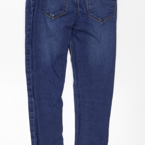 Denim & Co. Girls Blue Cotton Skinny Jeans Size 9-10 Years Regular