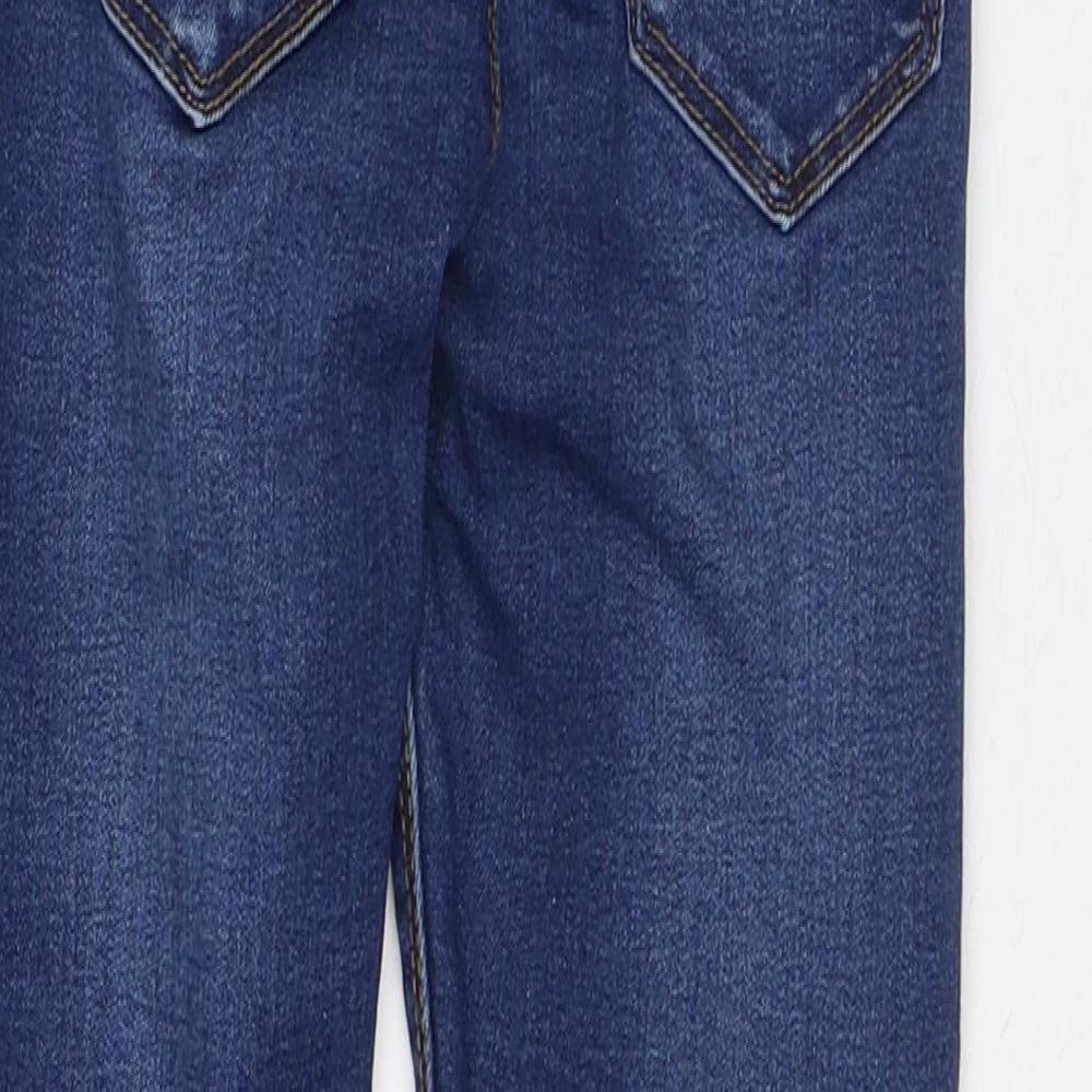 Denim & Co. Girls Blue Cotton Skinny Jeans Size 9-10 Years Regular
