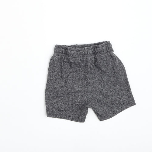 TU Boys Grey Cotton Sweat Shorts Size 2-3 Years Regular Drawstring