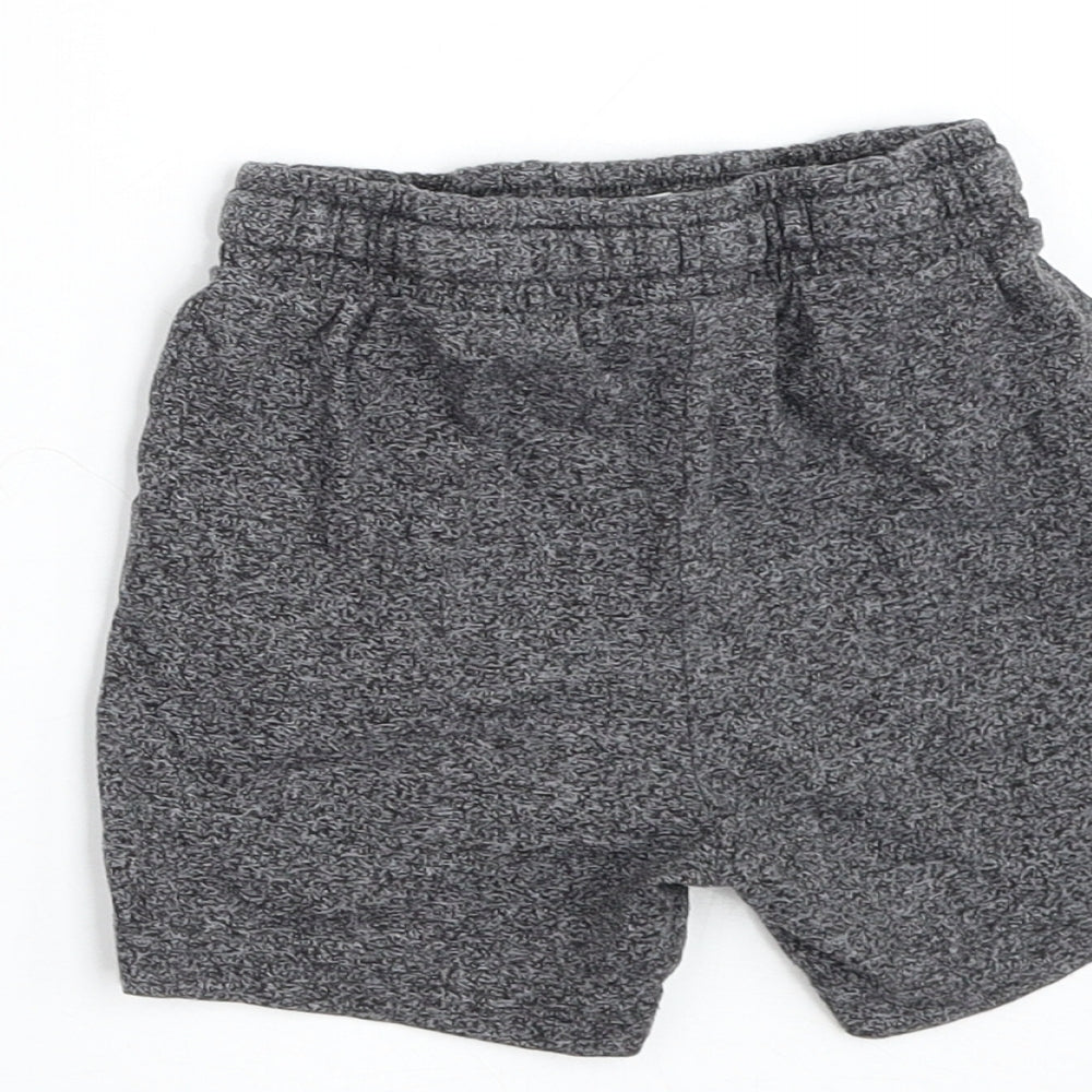 TU Boys Grey Cotton Sweat Shorts Size 2-3 Years Regular Drawstring