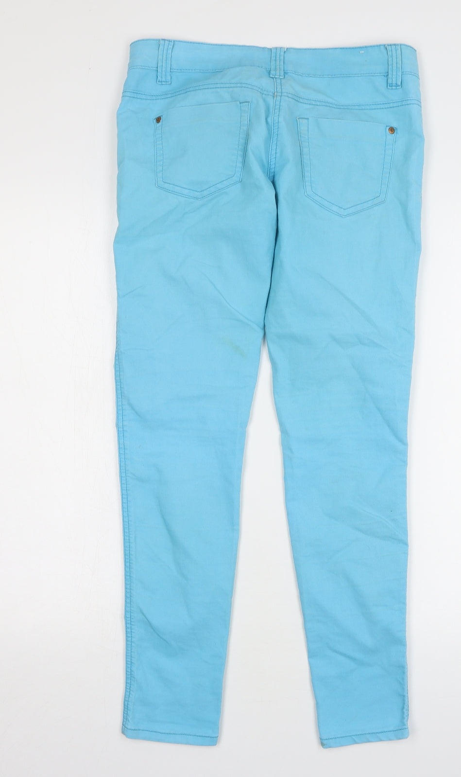 New Look Girls Blue Cotton Skinny Jeans Size 13 Years L29 in Regular