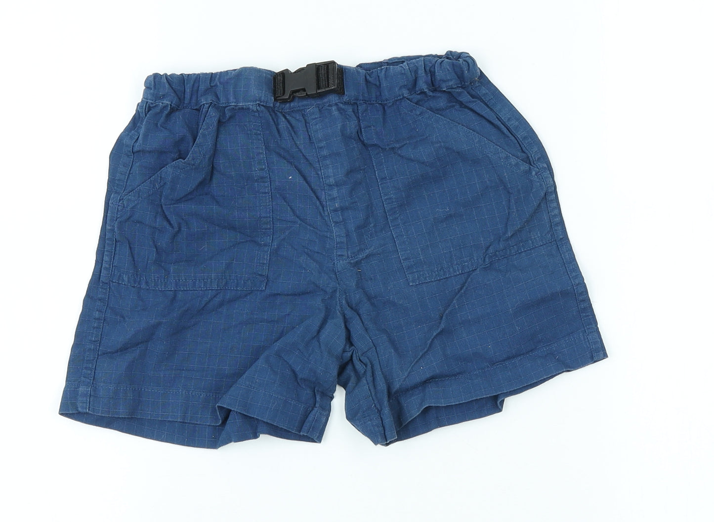 ENRG Boys Blue Cotton Utility Shorts Size 4-5 Years Regular