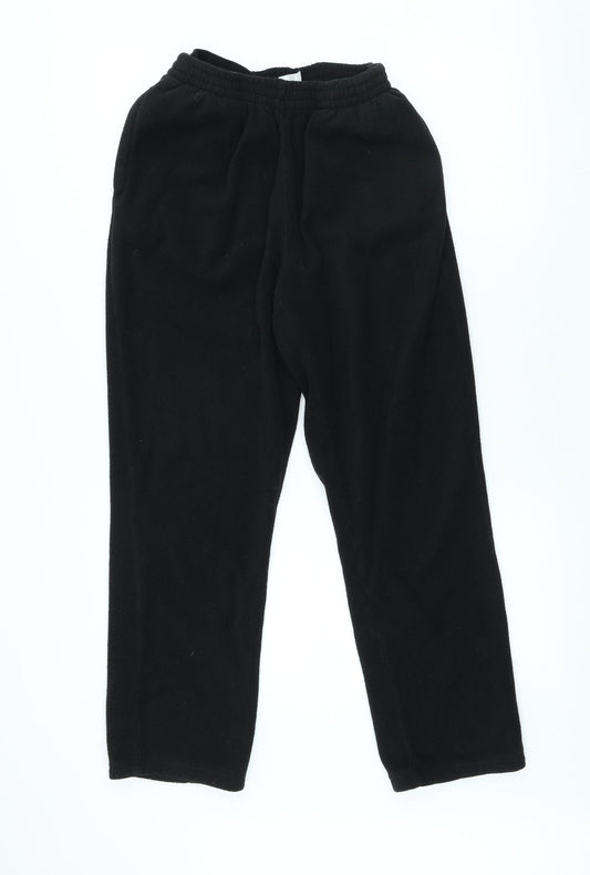 Damart Mens Black Polyester Jogger Trousers Size M L25 in Regular