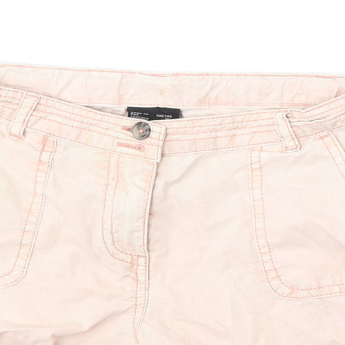 Preworn Girls Pink Cotton Bermuda Shorts Size 10 Years Regular