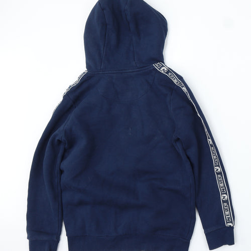 NERF Boys Blue Cotton Full Zip Hoodie Size 11-12 Years Zip