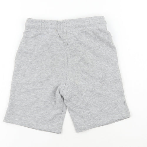 F&F Boys Grey Cotton Sweat Shorts Size 5-6 Years Regular