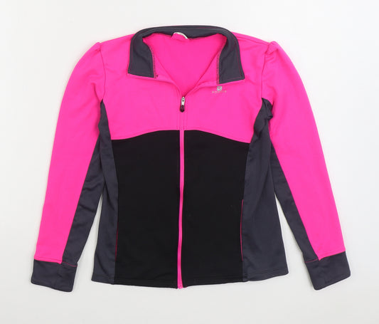 DOMYOS Girls Pink Jacket Size 10-11 Years Zip