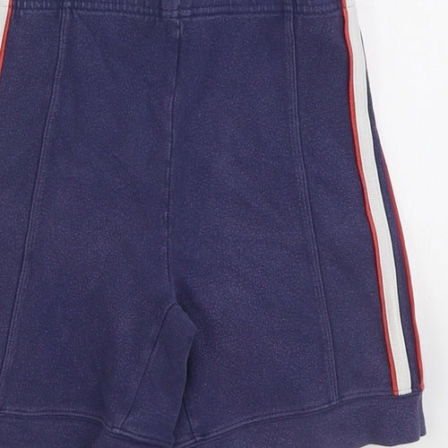 adidas Boys Blue Cotton Sweat Shorts Size 10 Years Regular