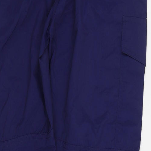 Since 1946 Mens Blue Polyester Cargo Trousers Size L L30 in Regular Zip