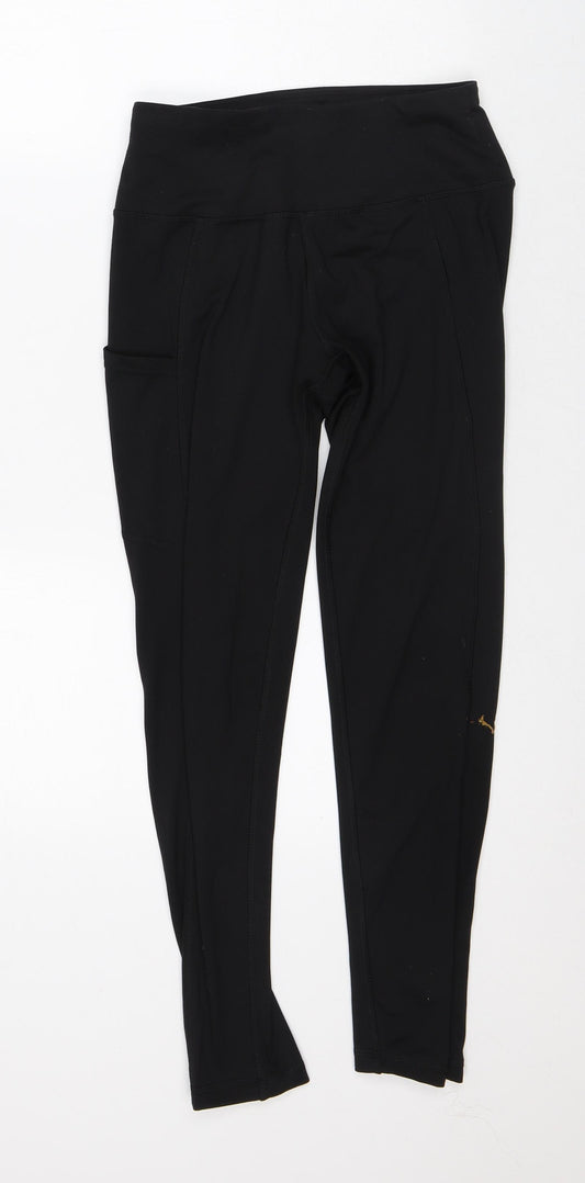 Primark Womens Black Polyester Capri Leggings Size XS L27 in