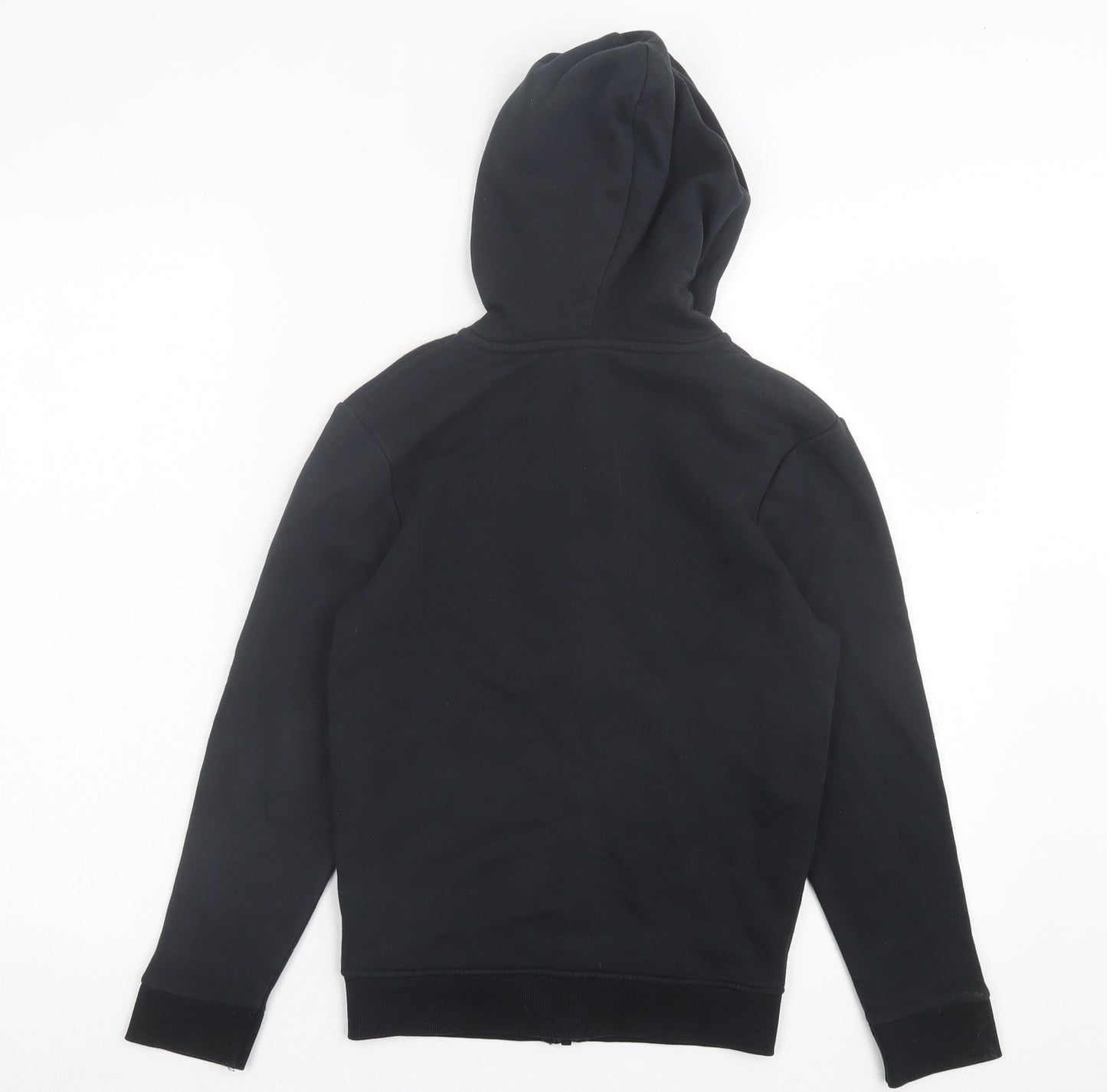 TU Boys Black Cotton Full Zip Hoodie Size 9 Years Zip - School Wear