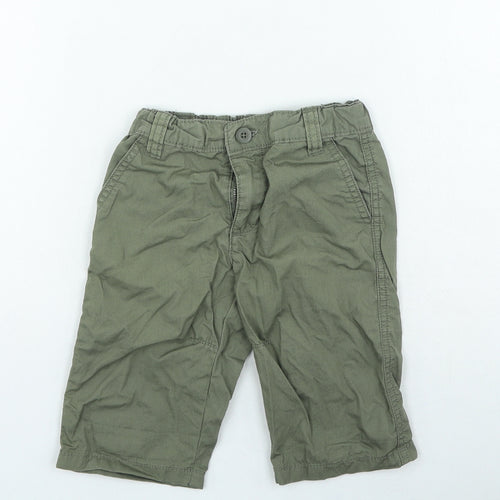 Preworn Boys Green Cotton Cargo Shorts Size 3 Years Regular