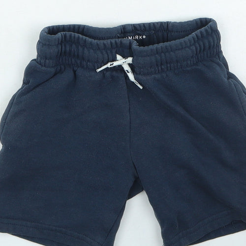 Primark Boys Blue Cotton Sweat Shorts Size 2-3 Years Regular