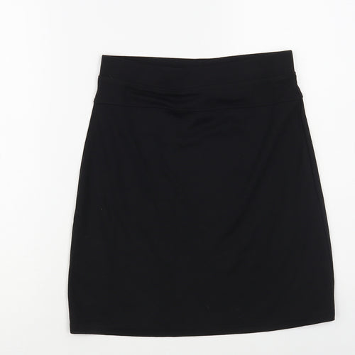 NEXT Girls Black Polyester Straight & Pencil Skirt Size 13 Years Regular - Schoolwear