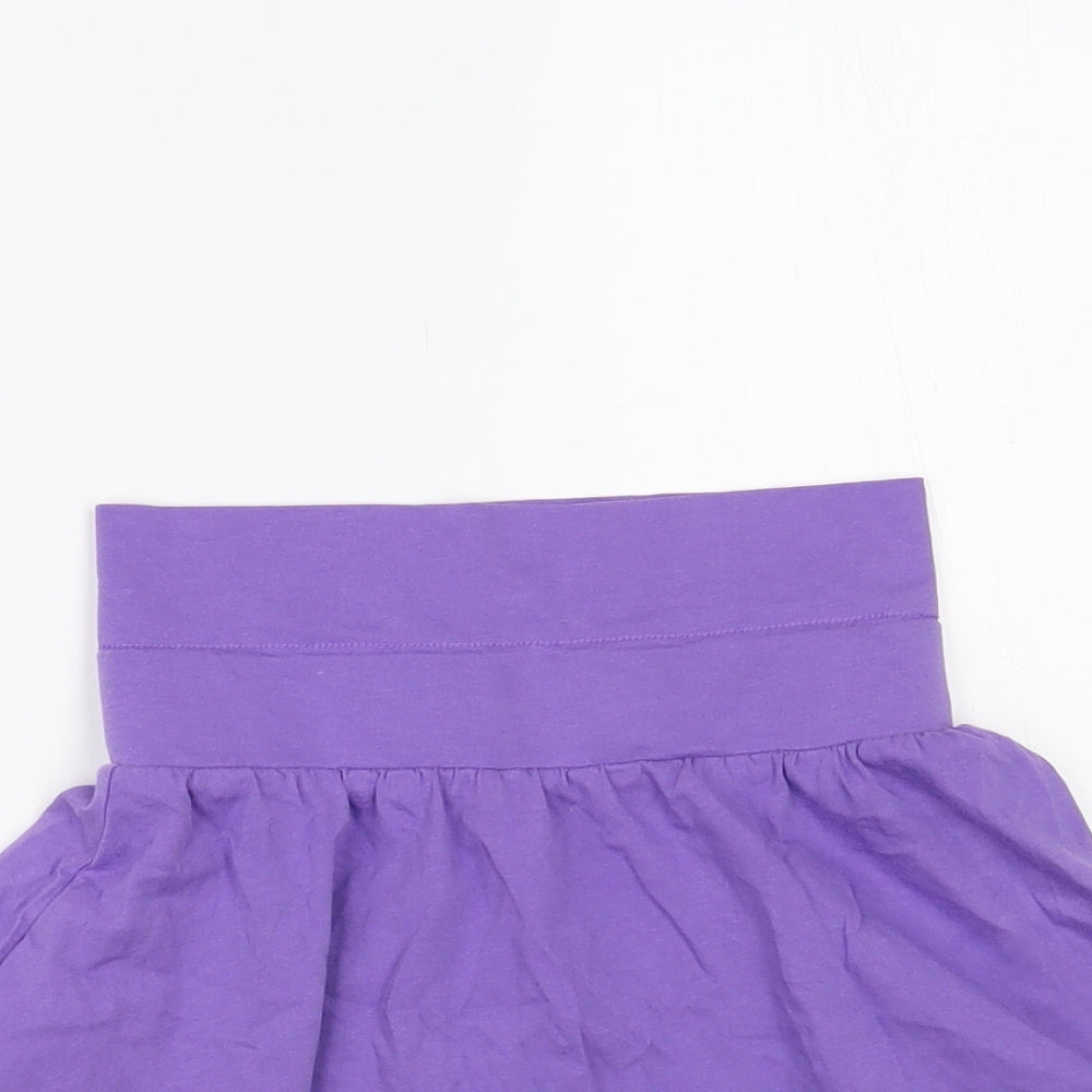 TU Girls Purple Cotton Skater Skirt Size 4-5 Years Regular