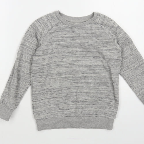 Nutmeg Boys Grey Cotton Pullover Sweatshirt Size 5-6 Years Pullover