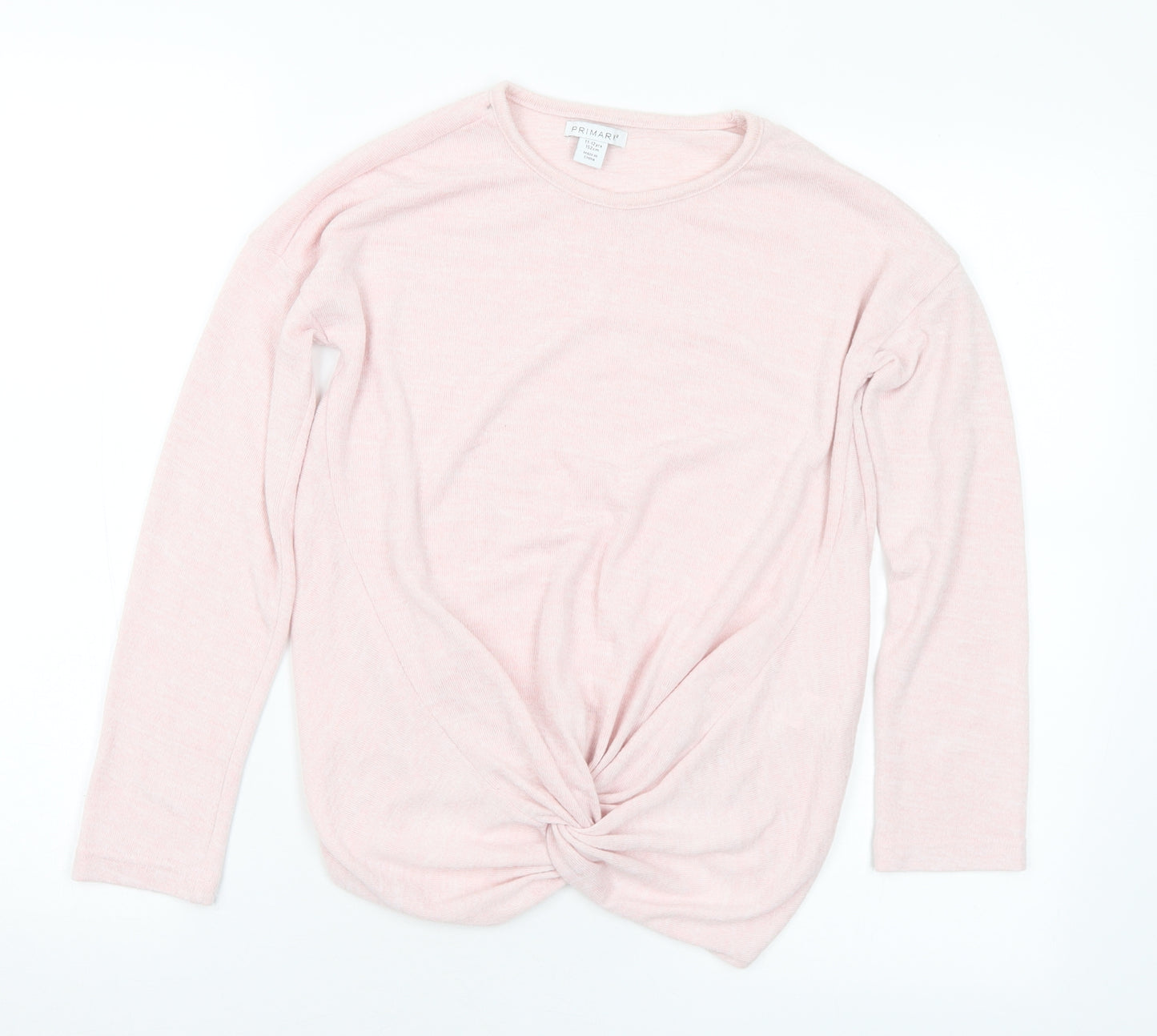Primark Girls Pink Round Neck Polyester Pullover Jumper Size 11-12 Years