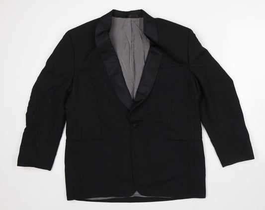 Preworn Mens Black Jacket Blazer Size M