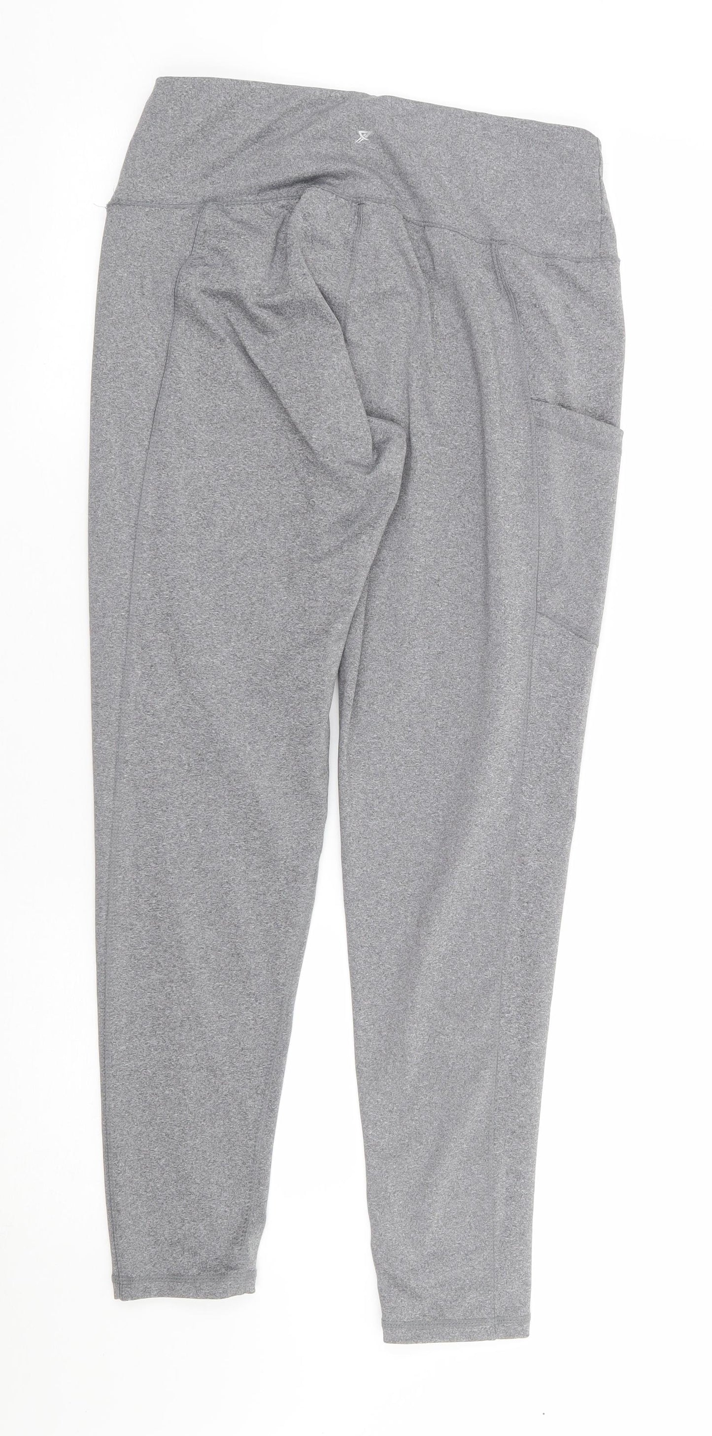 Primark Womens Grey Polyester Track Pants Leggings Size S L27 in Regular