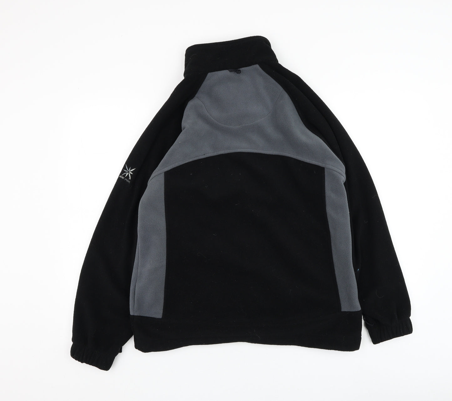 KOKO Womens Black Nylon Full Zip Sweatshirt Size 8 Zip