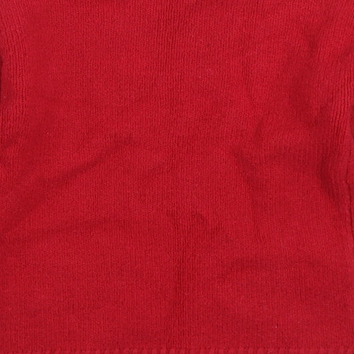 Isaac Mizrahi Girls Red High Neck Cotton Pullover Jumper Size 5-6 Years Pullover - Love Hearts