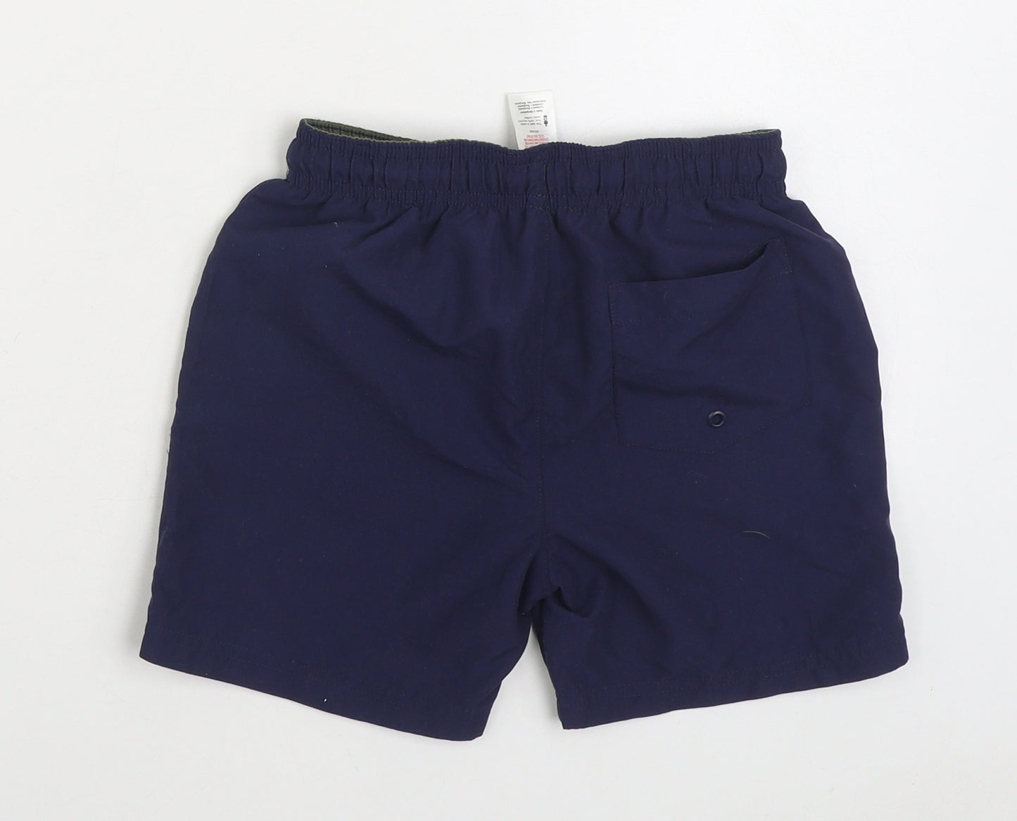 F&F Boys Blue Polyester Sweat Shorts Size 6-7 Years Regular Tie - Swim Trunks