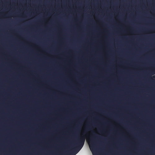 F&F Boys Blue Polyester Sweat Shorts Size 6-7 Years Regular Tie - Swim Trunks