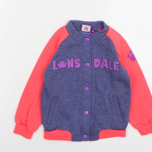 Lonsdale Girls Multicoloured Varsity Jacket Jacket Size 2-3 Years Button