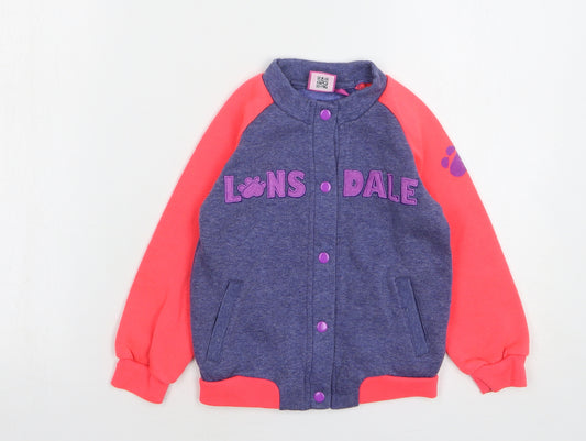 Lonsdale Girls Multicoloured Varsity Jacket Jacket Size 2-3 Years Button