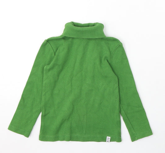Ardomi Boys Green Roll Neck Polyester Pullover Jumper Size 4 Years Pullover