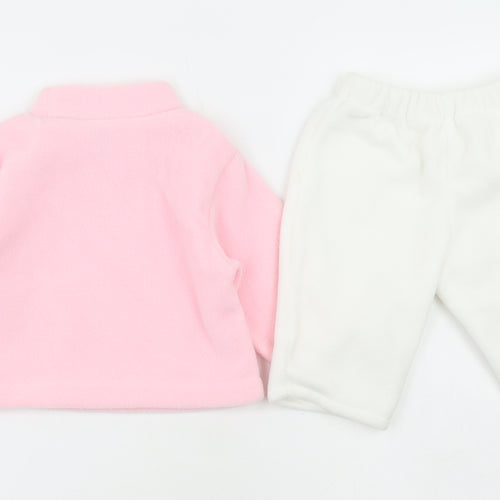 Richwood Girls Pink Polyester Chemise Pyjama Set Size 3-6 Months - Teddy Bear