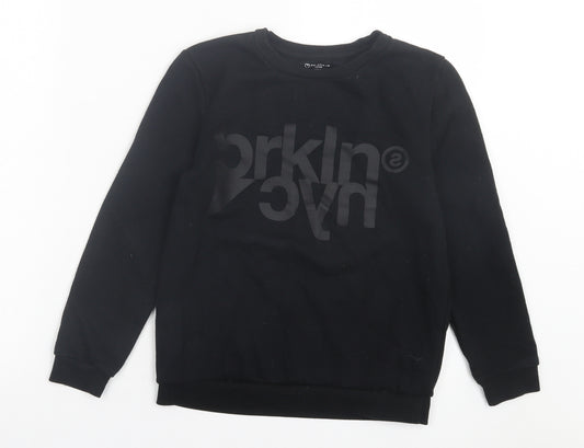 Primark Boys Black Cotton Pullover Sweatshirt Size 10-11 Years Pullover - Brooklyn NYC