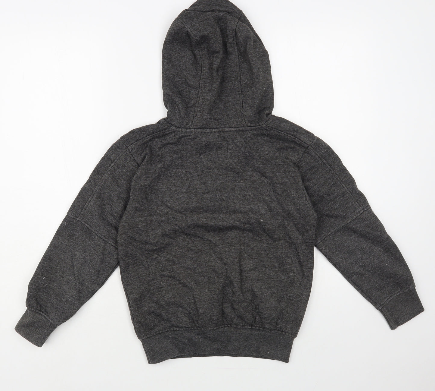 D/Struct Boys Grey Cotton Pullover Hoodie Size 9-10 Years Pullover