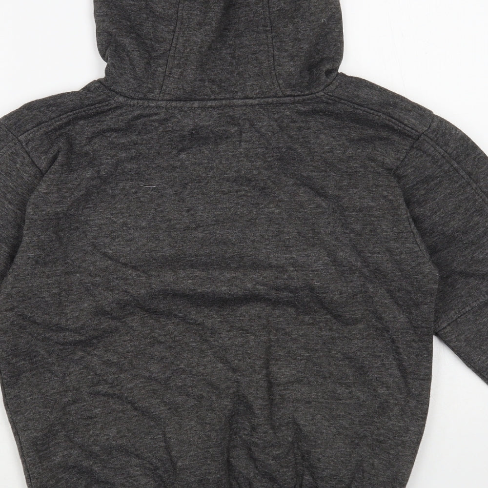D/Struct Boys Grey Cotton Pullover Hoodie Size 9-10 Years Pullover