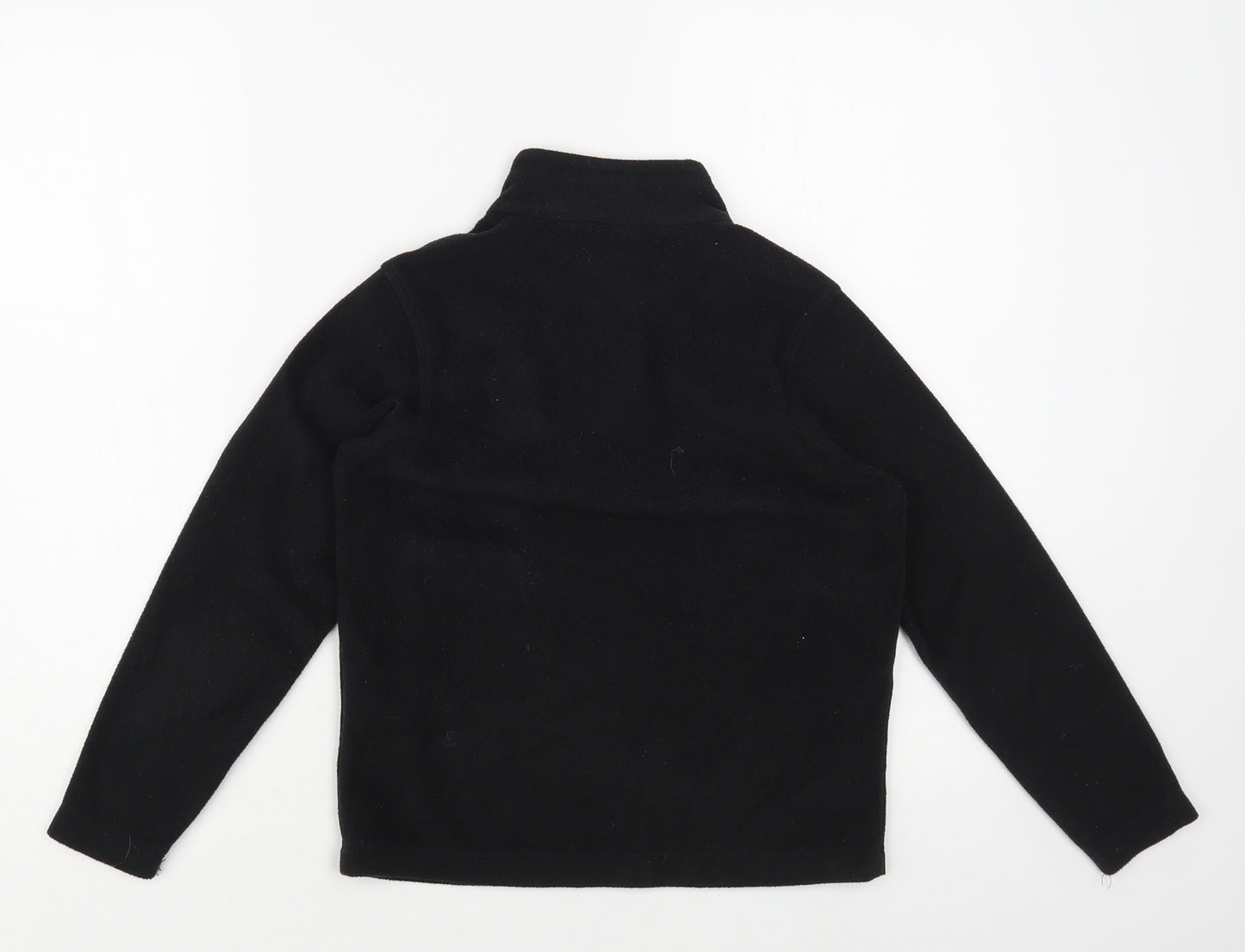 Regatta Boys Black Polyester Pullover Sweatshirt Size 9-10 Years Zip