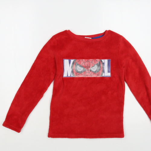 PEP & CO Boys Red Polyester Pullover Sweatshirt Size 8-9 Years Pullover - Spider-Man