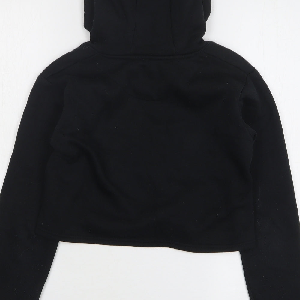 Sonneti Girls Black Polyester Pullover Hoodie Size 12-13 Years - Cropped