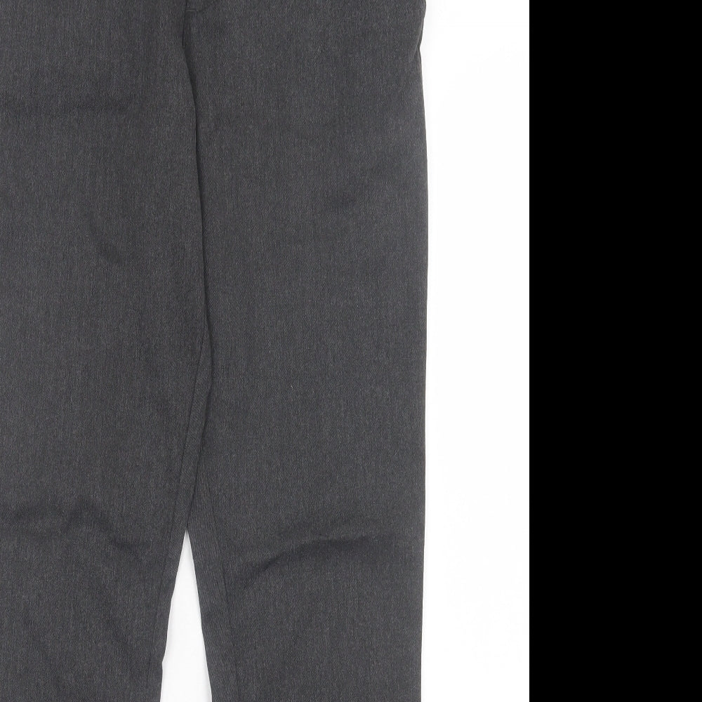 NEXT Boys Grey Polyester Capri Trousers Size 15 Years Regular Hook & Eye - School Wear