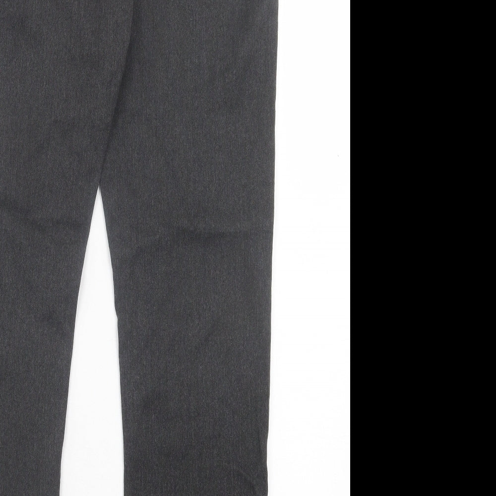 NEXT Boys Grey Polyester Capri Trousers Size 15 Years Regular Hook & Eye - School Wear