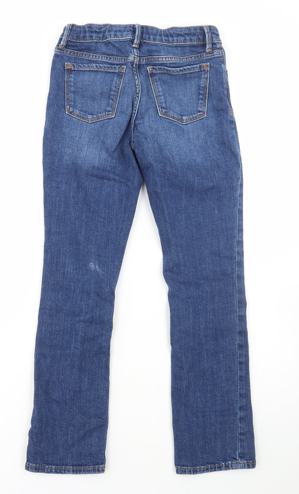 Gap Girls Blue Cotton Bootcut Jeans Size 10 Years Regular Zip