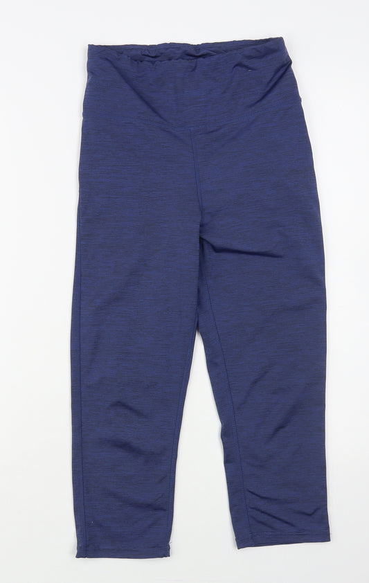 Primark Womens Blue Polyester Cropped Leggings Size XS L20 in Regular