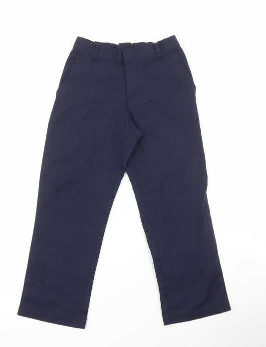 George Boys Blue Polyester Carpenter Trousers Size 5-6 Years Regular Hook & Loop