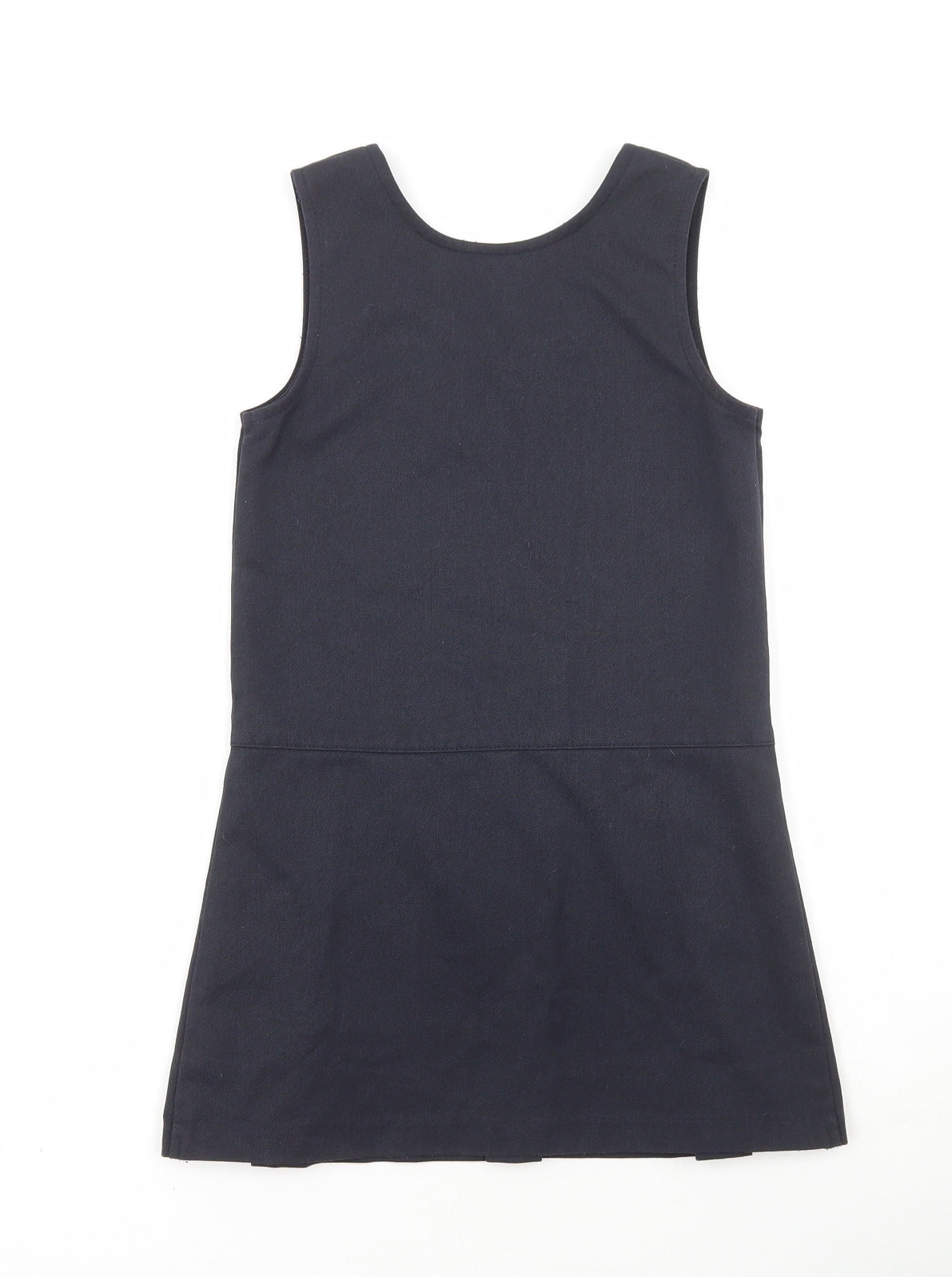 Matalan Girls Blue Polyester A-Line Size 5 Years Scoop Neck Zip - School Wear