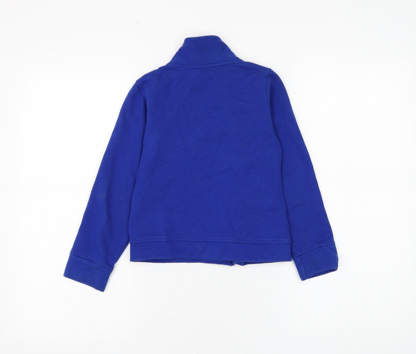 Debenhams Girls Blue Jacket Size 7 Years Zip