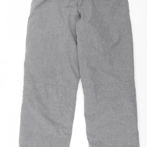 The Edge Mens Grey Polyester Windbreaker Trousers Size M L30 in Regular Button